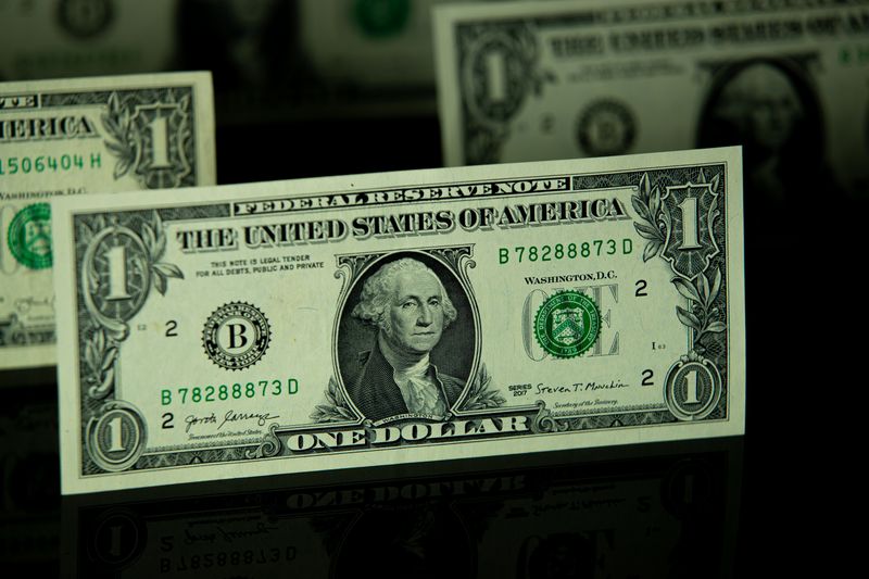Billets en dollars représentant les flux de capitaux.