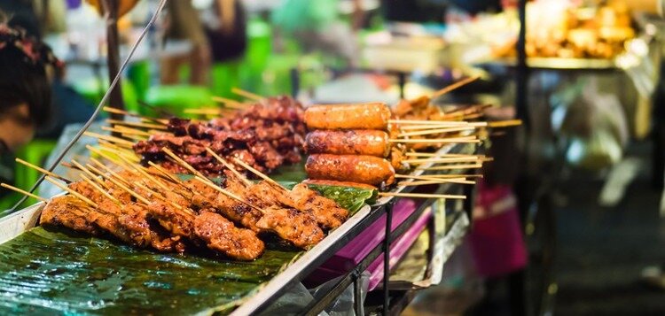 Nourriture de rue Cambodgienne pas chère coût de la vie faible