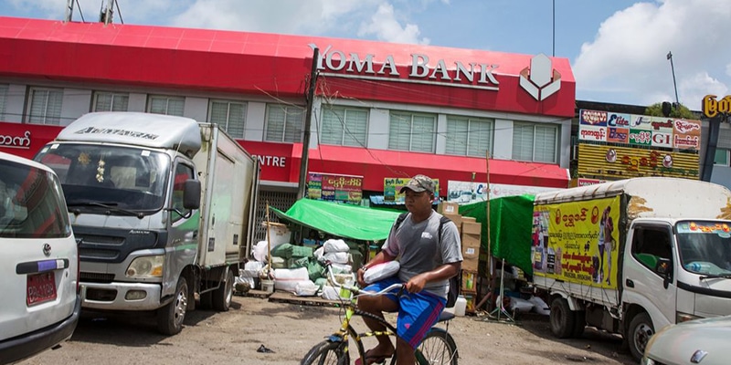 yoma bank in burma myanmar