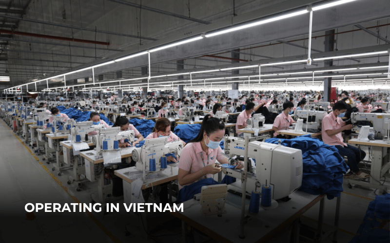 Operational services for manufacturing in Vietnam