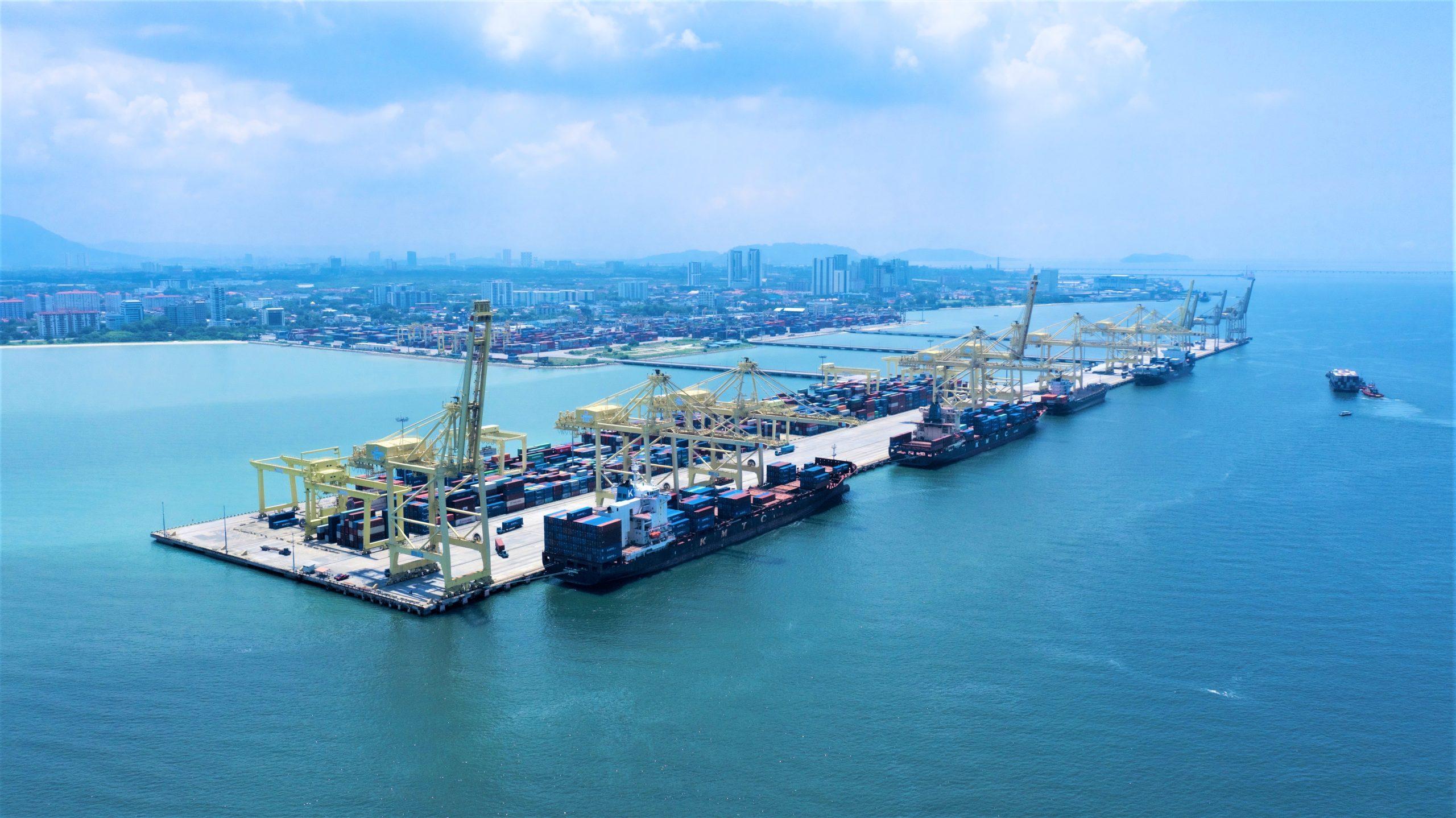 Penang port - main logistics hub in Malaysia