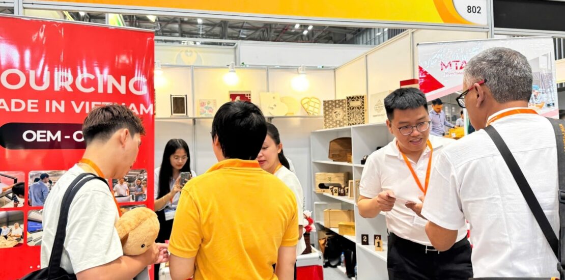 MoveToAsia booth at Global Sourcing Fair Vietnam 2026 showcasing Vietnamese sourcing solutions