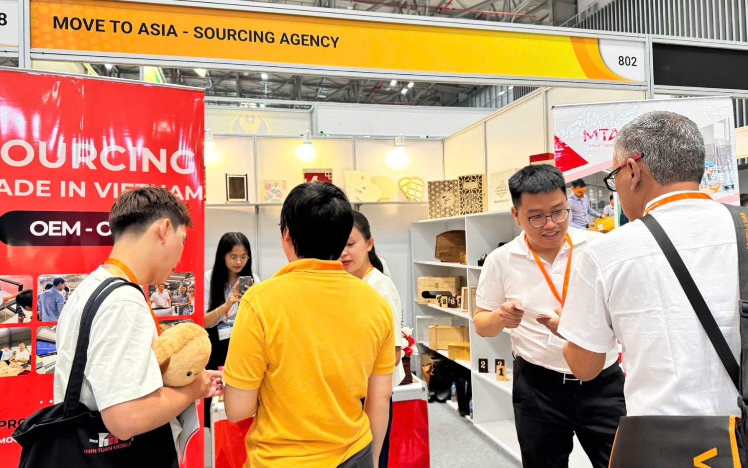 MoveToAsia booth at Global Sourcing Fair Vietnam 2026 showcasing Vietnamese sourcing solutions