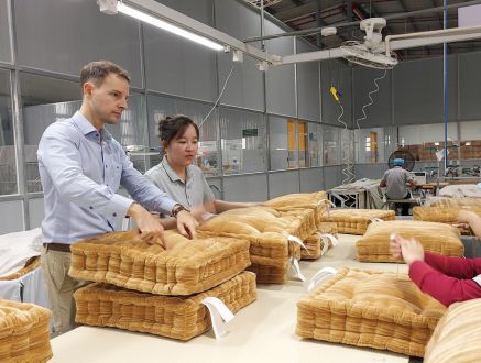 Quality control at a bedding manufacturer