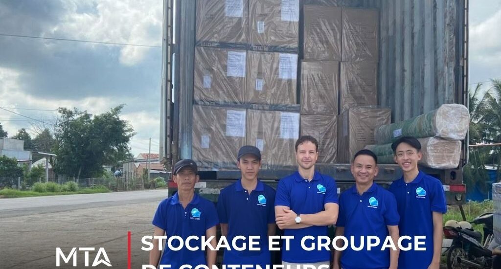 Services de consolidation en entrepôt et en conteneur permettant de regrouper des marchandises provenant de plusieurs fournisseurs pour optimiser la logistique internationale