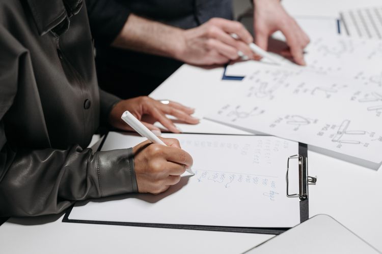 Team defining a product’s features and specifications.