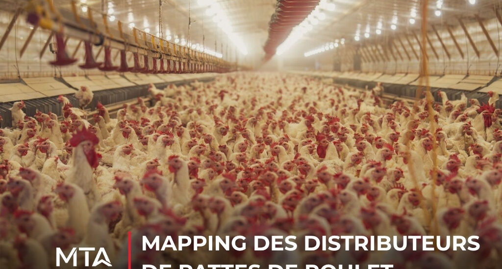 Projet de cartographie du marché identifiant les distributeurs, importateurs et réseaux d’approvisionnement en pattes de poulet surgelées au Vietnam.