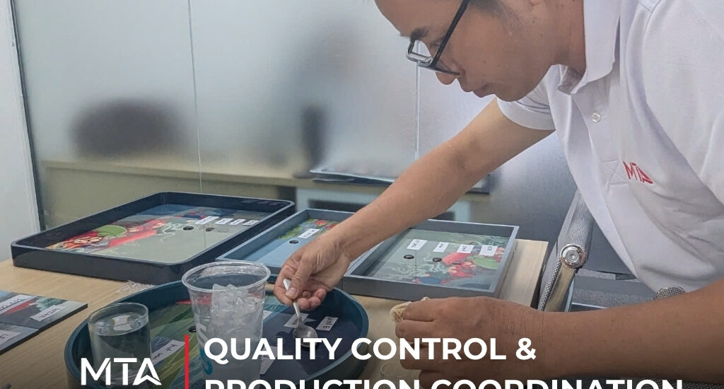 Quality control inspection of handicraft products to verify workmanship, durability, and compliance with customer requirements