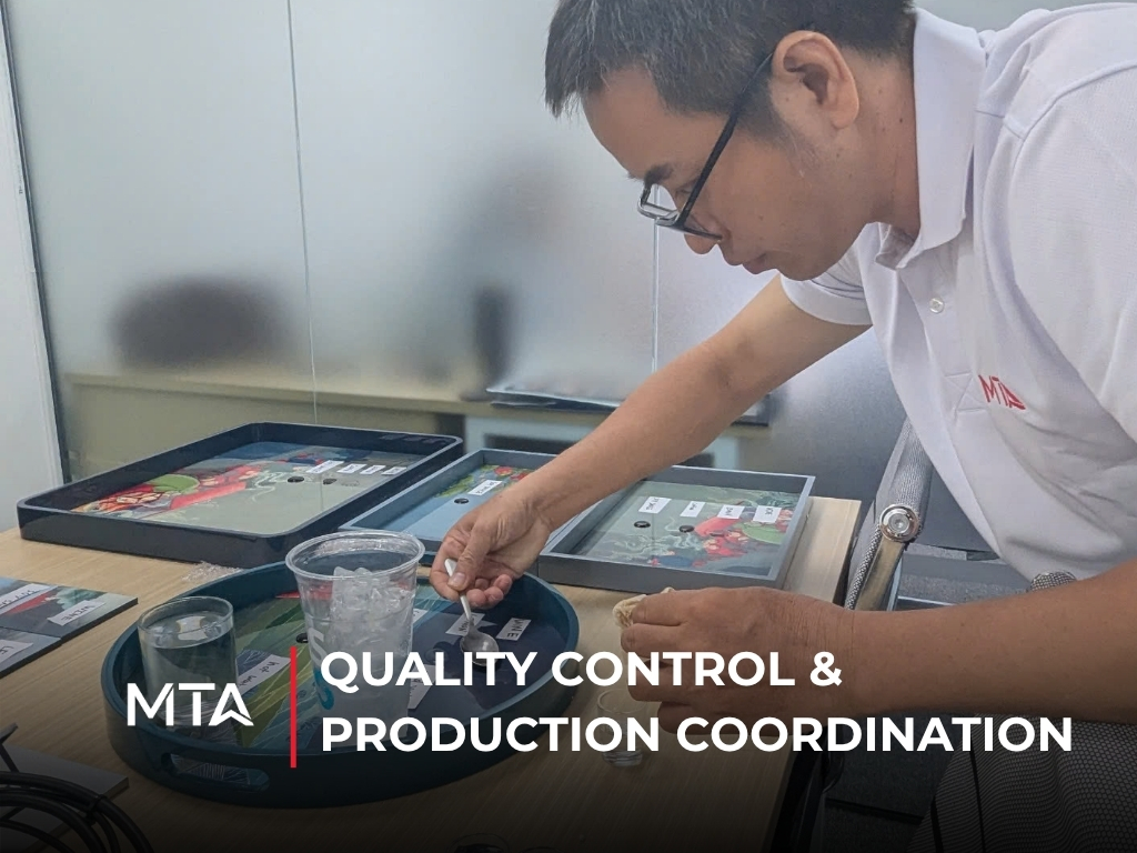 Quality control inspection of handicraft products to verify workmanship, durability, and compliance with customer requirements