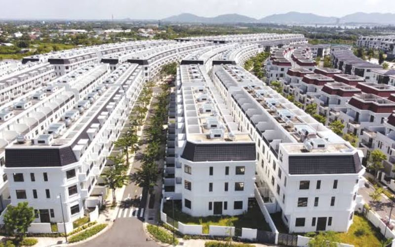 Modern residential housing development in Vietnam