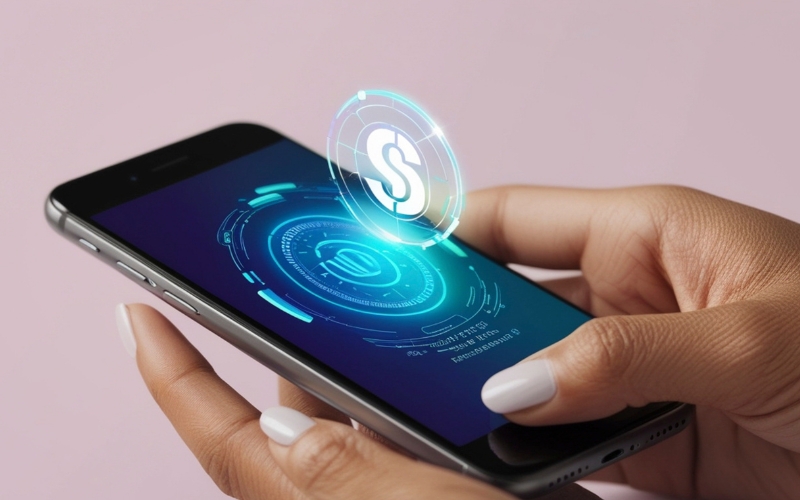 Paiement mobile représentant la banque numérique au Cambodge.