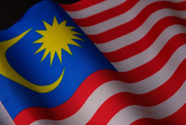 National flag of Malaysia.